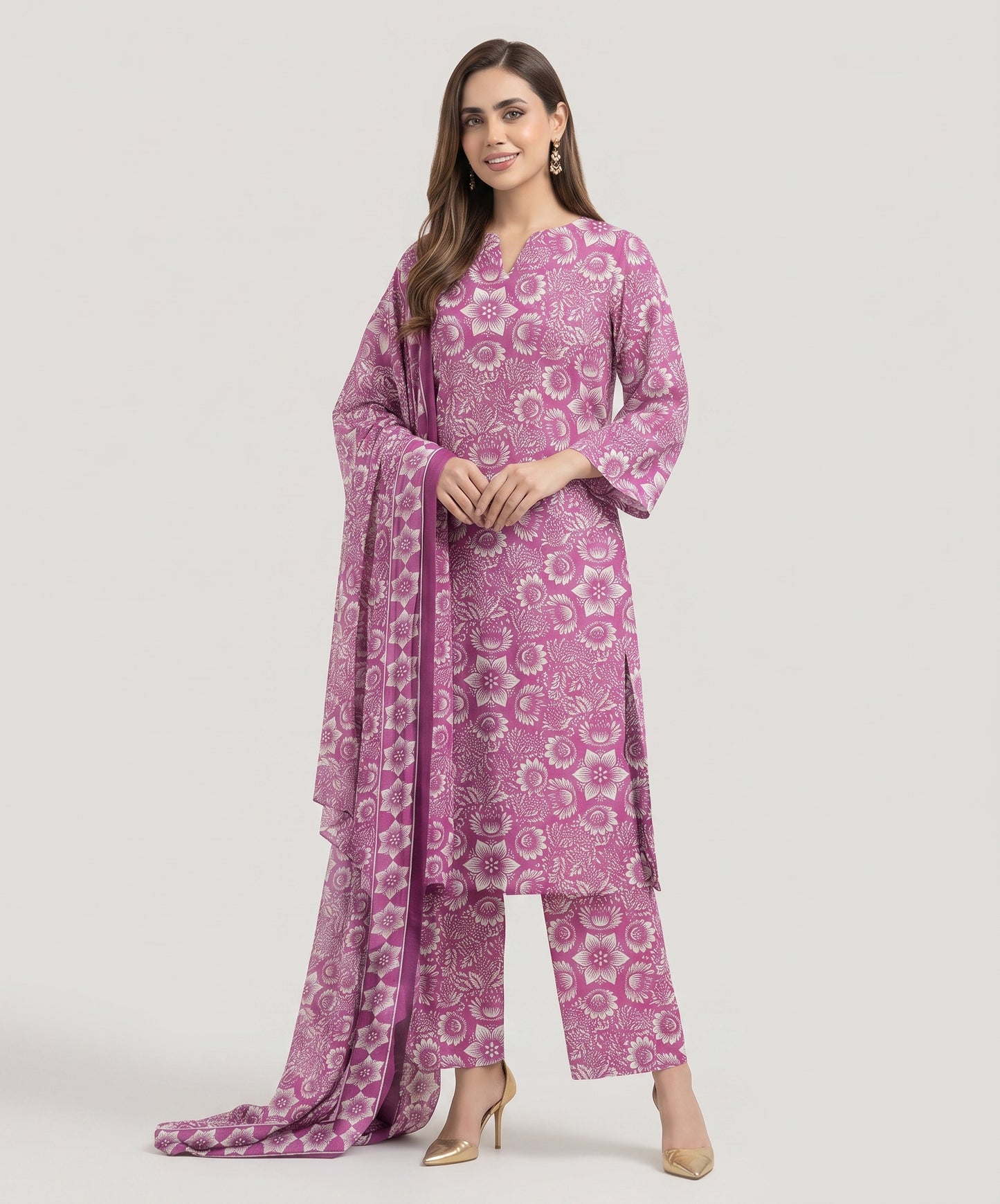 Bareeze Summer Digital Printed Lawn 3PC