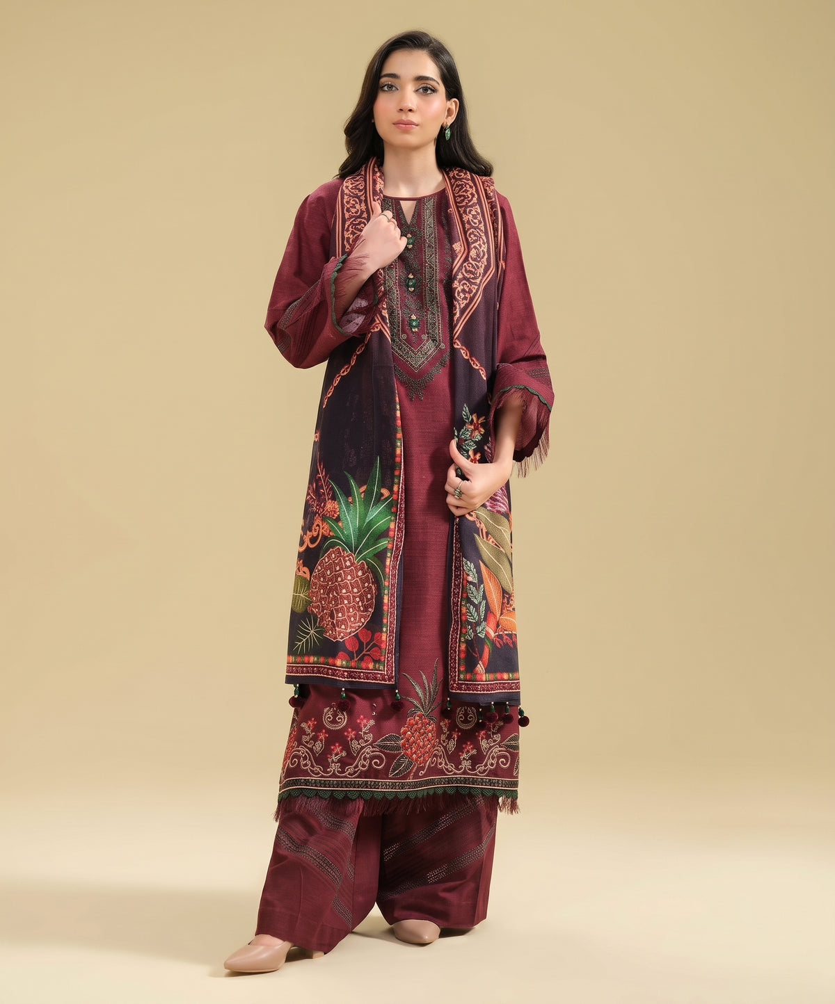Nishat Digital Printed Linen 3PC