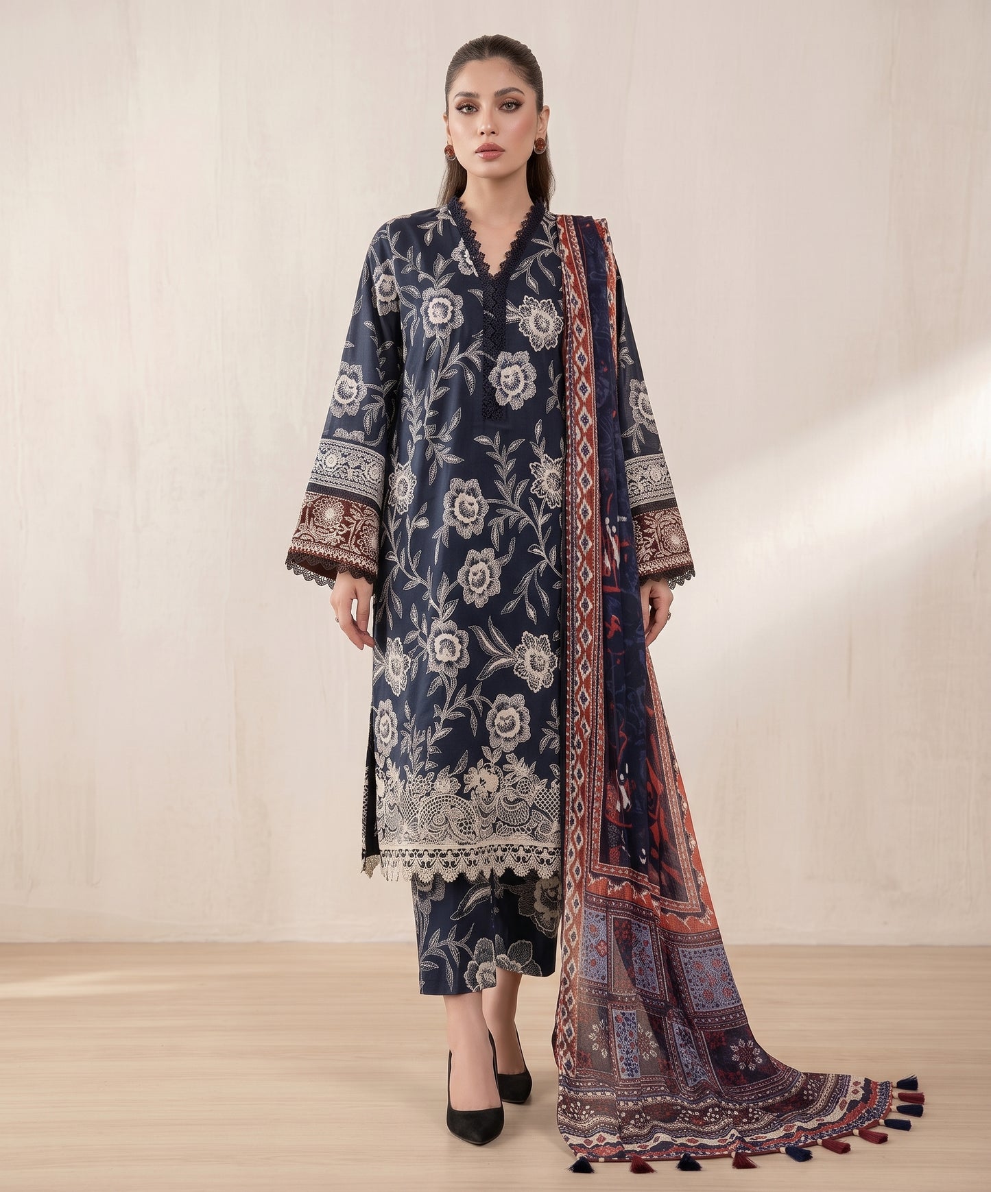 Baroque Digital Printed Lawn 3PC