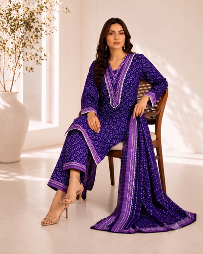 Bin Saeed Digital Printed Lawn 3PC