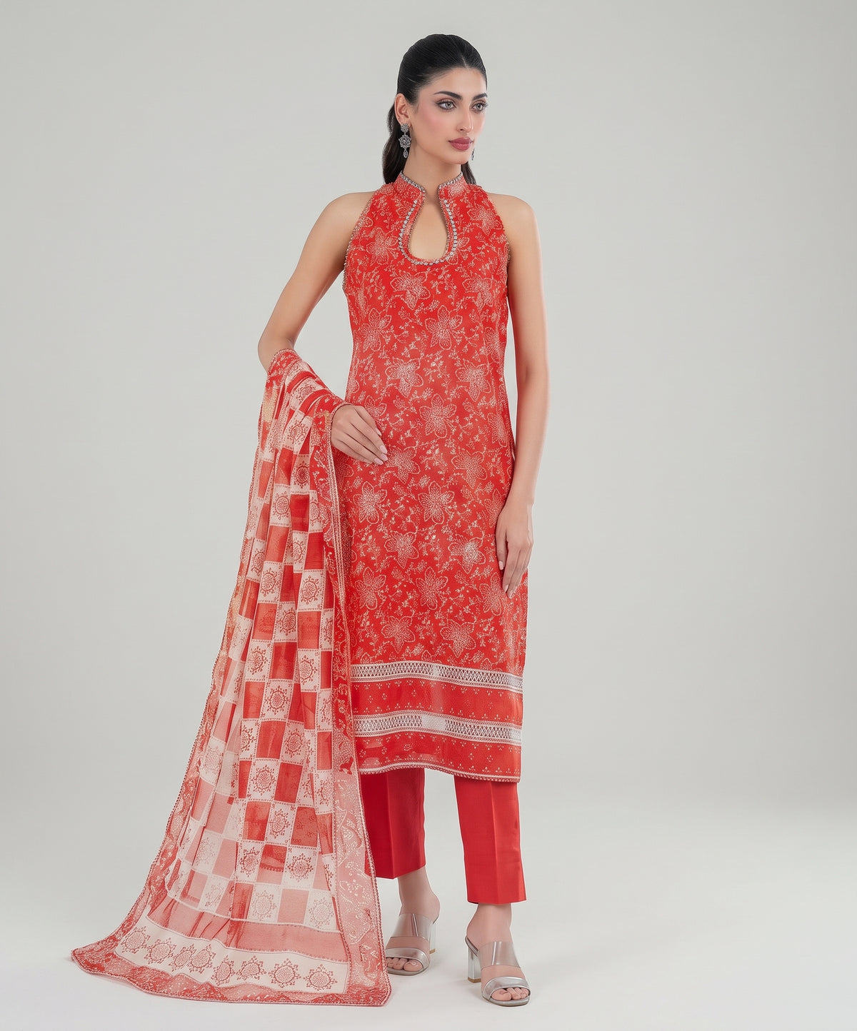 Gul Ahmed Digital Printed Fancy Linen 3PC