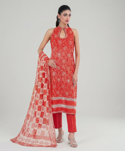 Gul Ahmed Digital Printed Fancy Linen 3PC