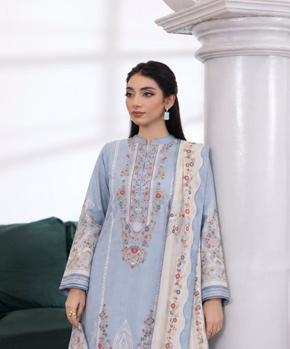 Aenna By Shanaya Digital Printed Corduroy Khaddar 3PC