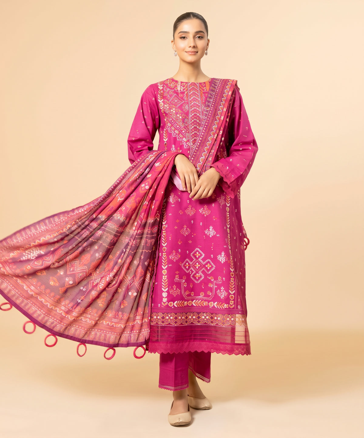 Nishat Digital Printed Linen 3PC