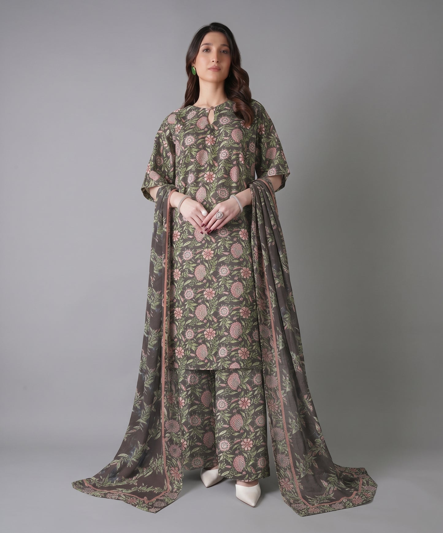 Bareeze Digital Printed Linen 3PC