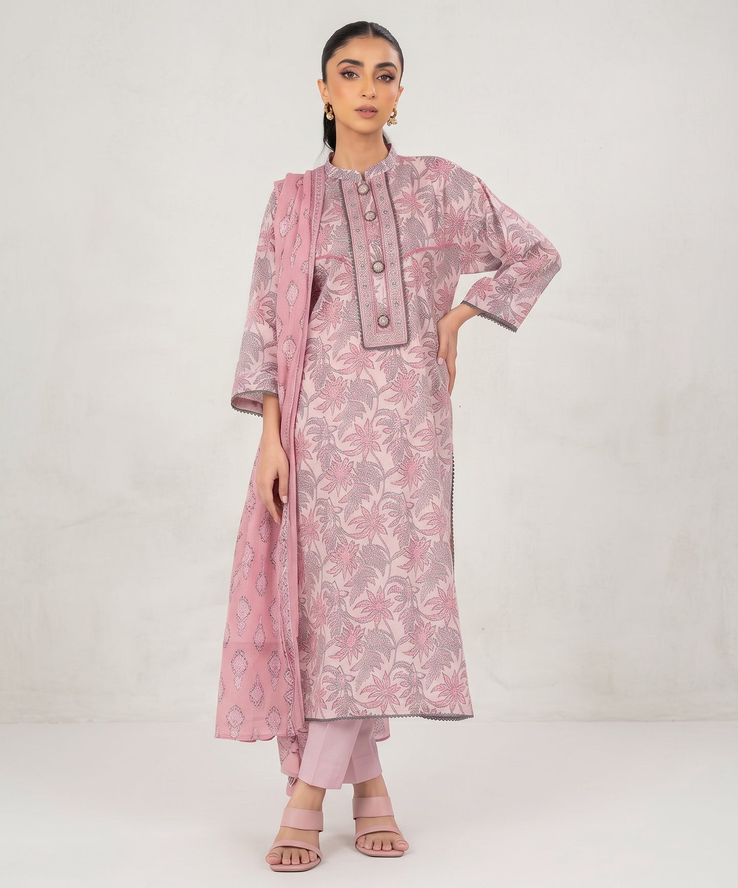 Alkaram Studio Digital Printed Lawn 3PC