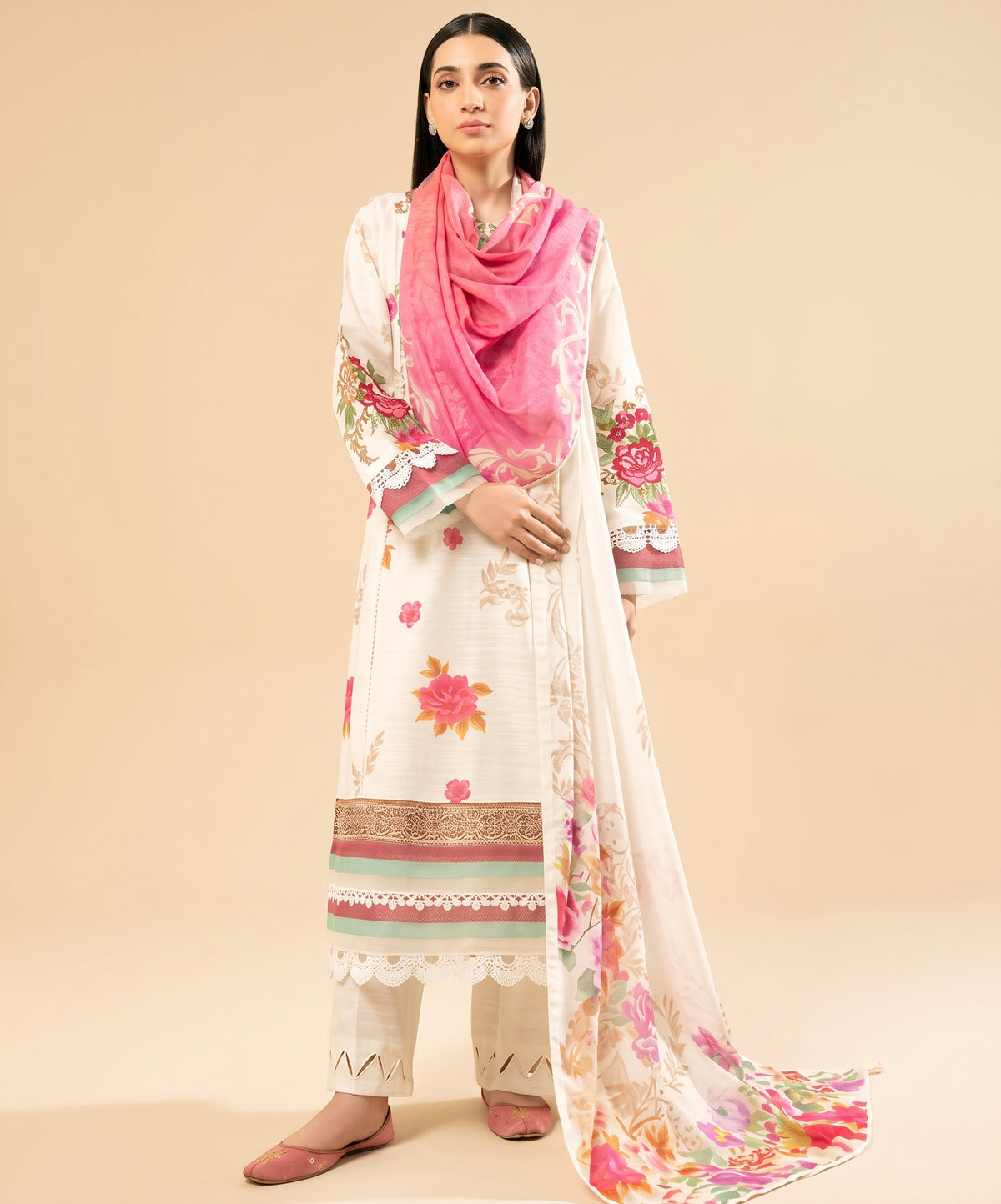 Nishat Digital Printed Linen 3PC