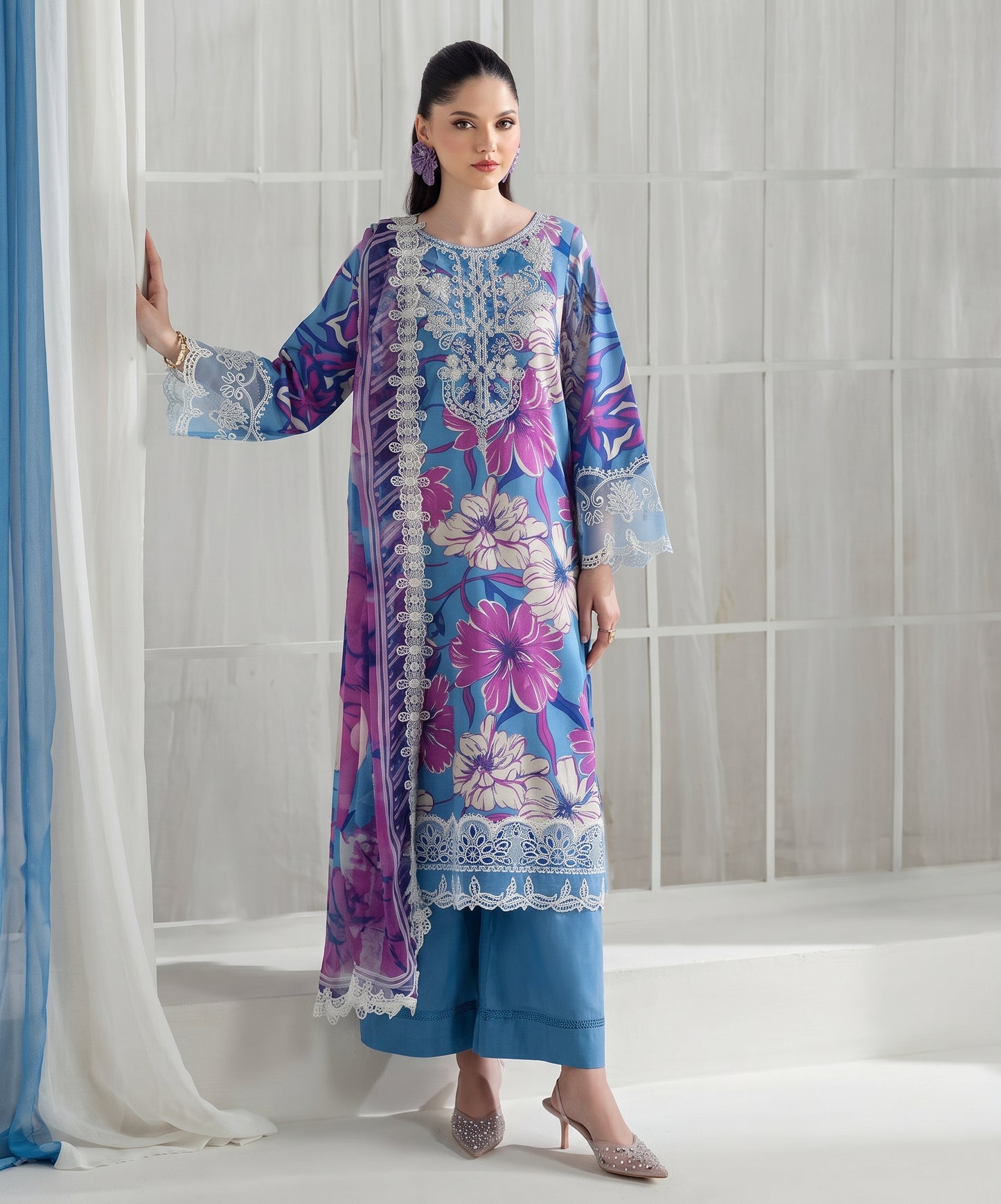 Zyrah By Naqsh Digital Printed Filament Viscose 3PC