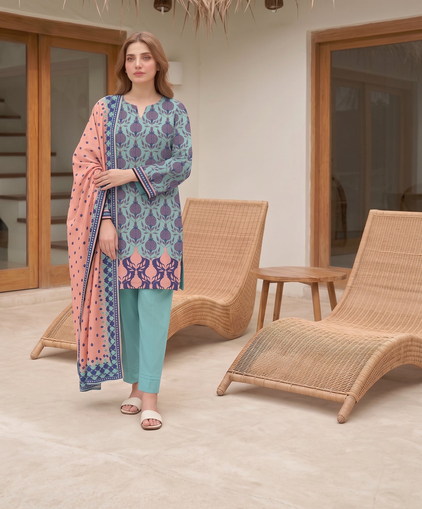 Nisha Designer Digital Printed Lawn 3PC