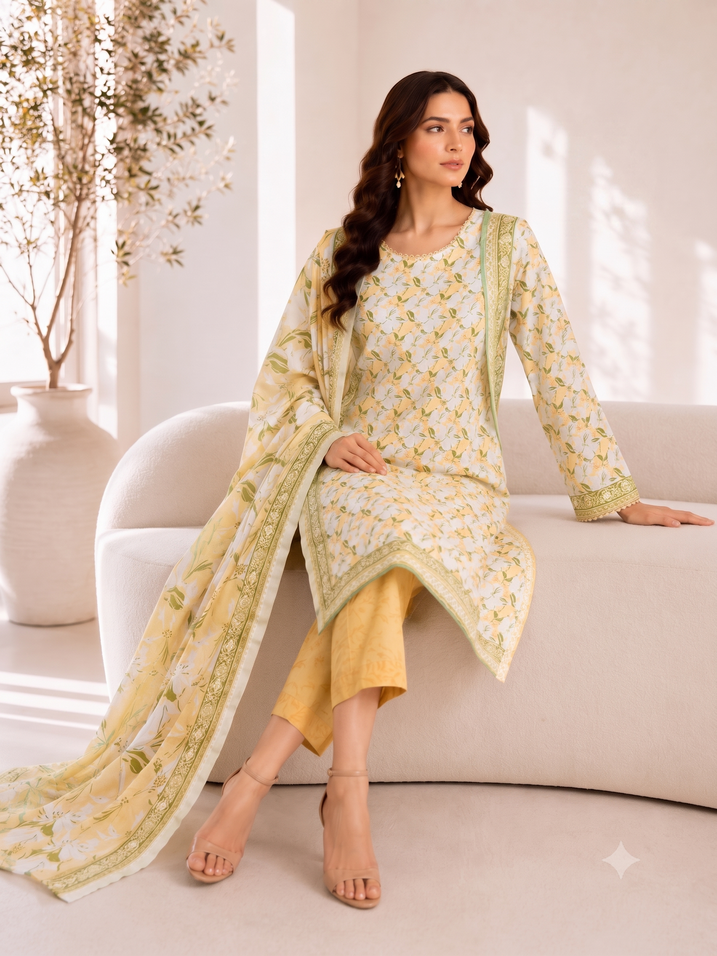 Bin Saeed Digital Printed Lawn 3PC