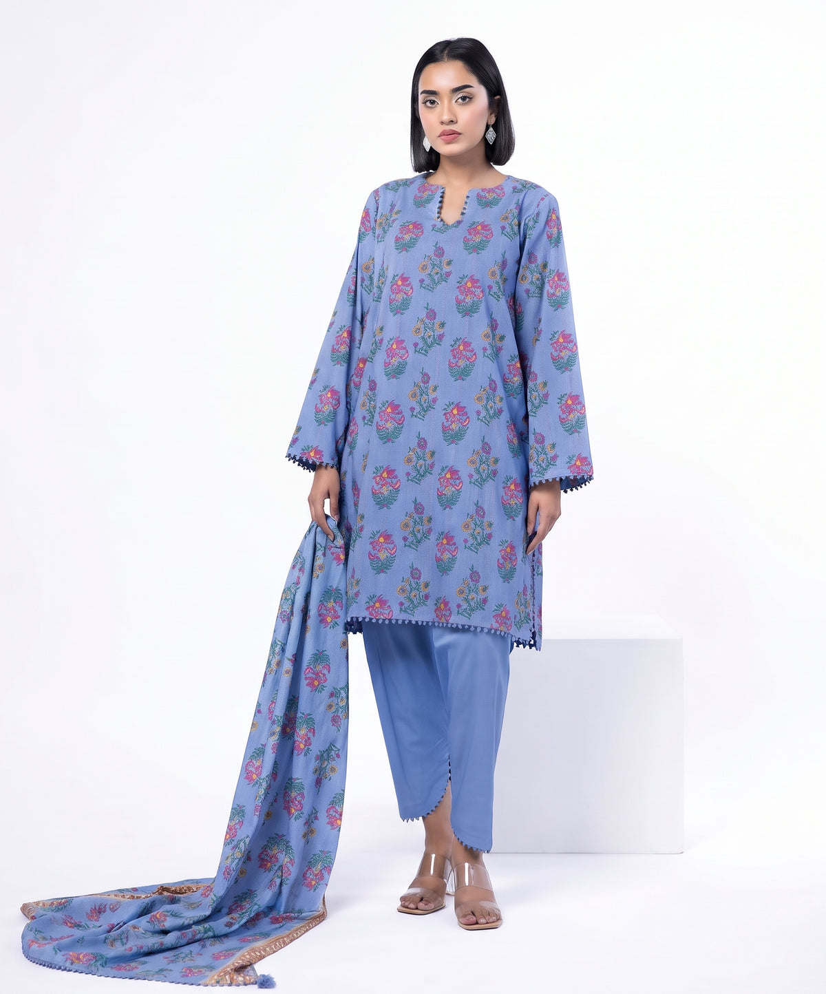 Khaadi Digital Printed Linen 3PC