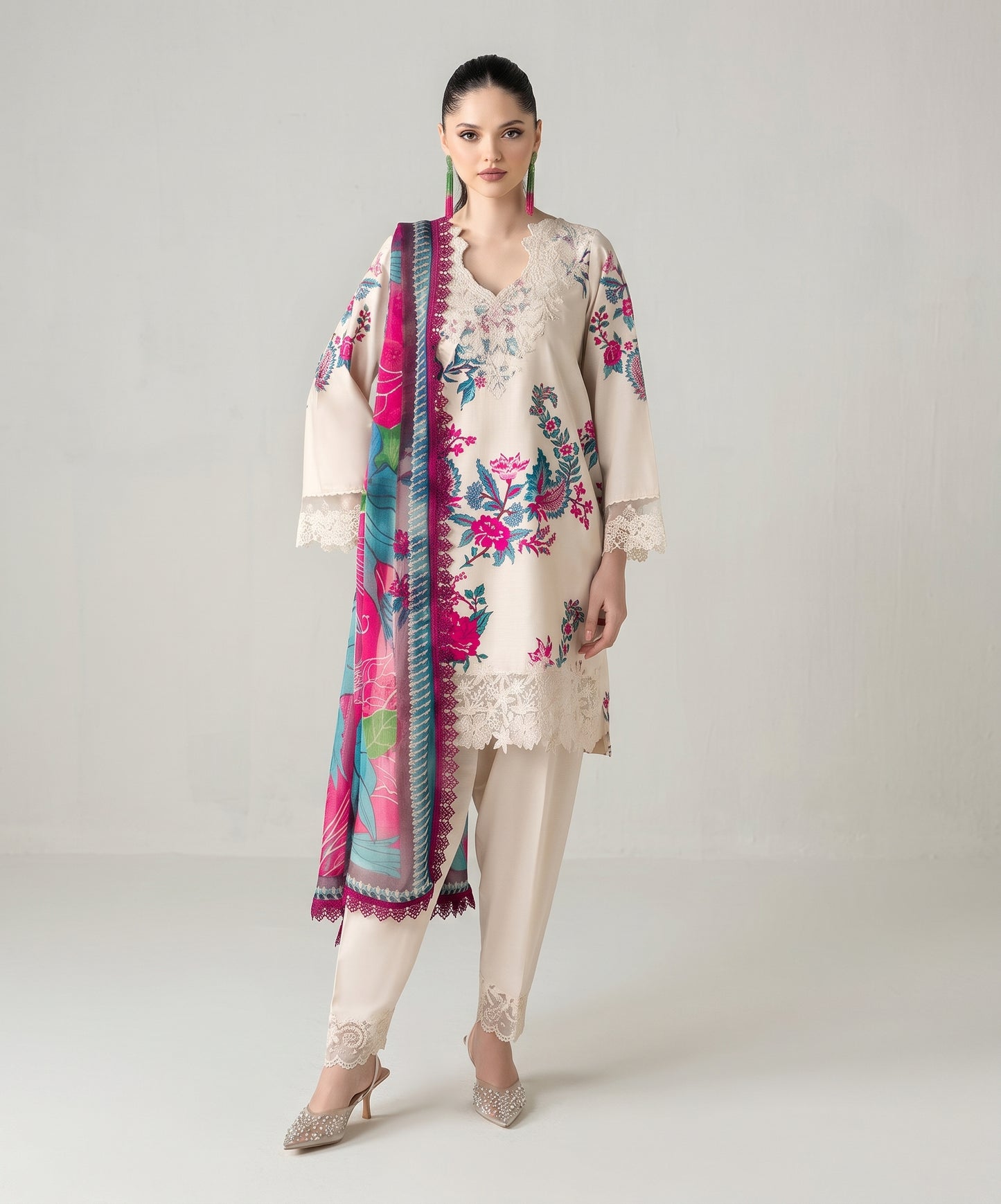 Zyrah By Naqsh Digital Printed Filament Viscose 3PC