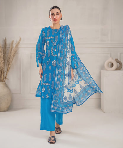 Gul Ahmed Digital Printed Fancy Linen 3PC