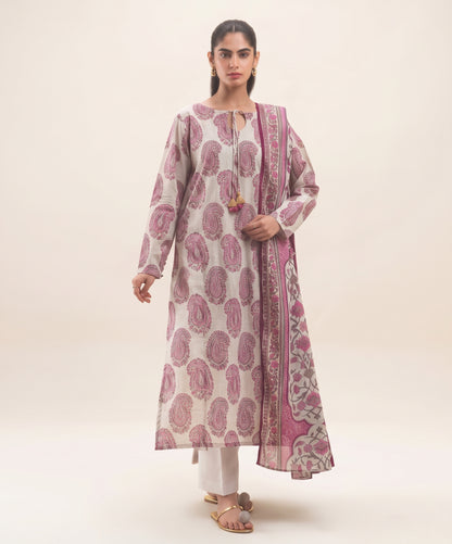 Beechtree Digital Printed Linen 3PC