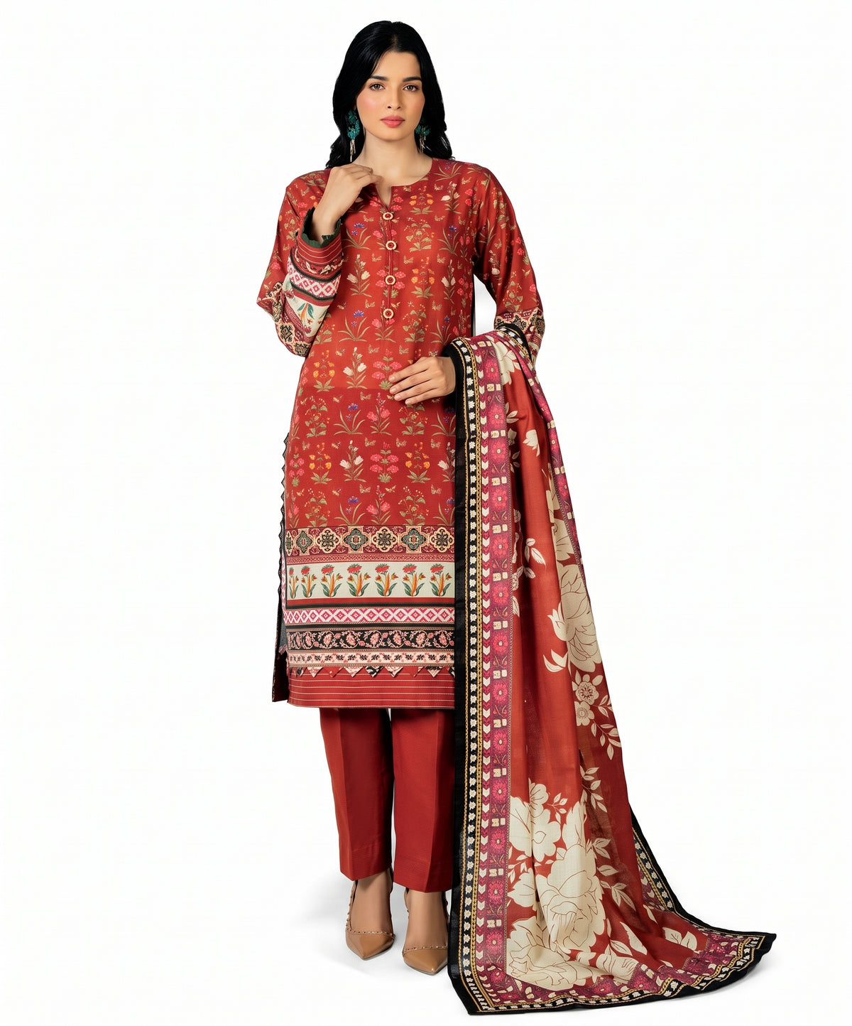 Gul Ahmed Digital Printed Lawn 3PC