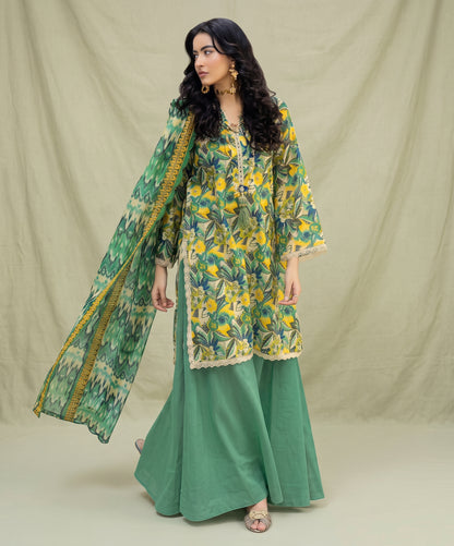 Gul Ahmed Digital Printed Fancy Linen 3PC