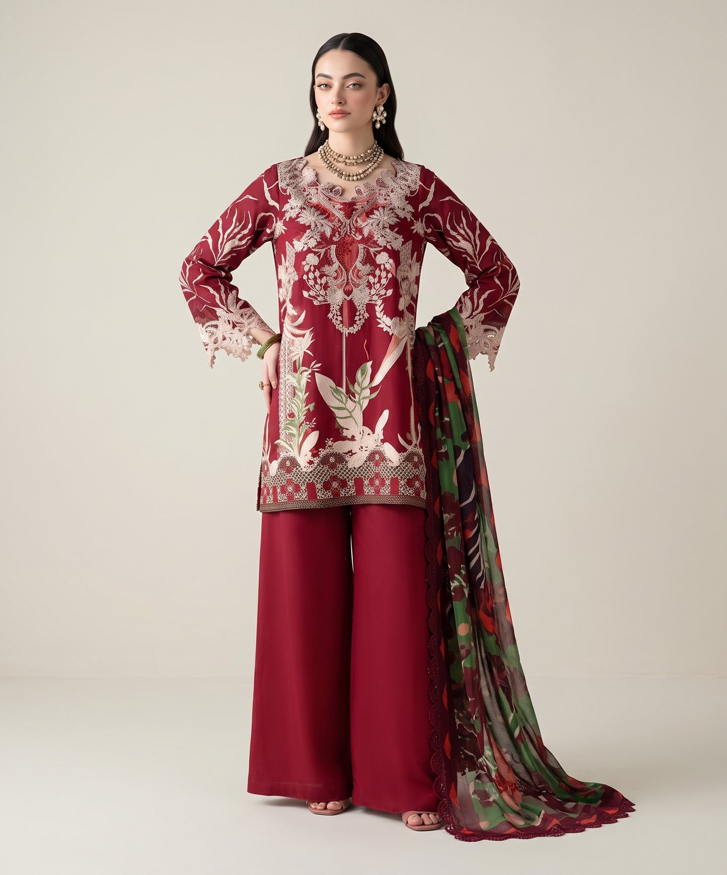 Zyrah By Naqsh Digital Printed Filament Viscose 3PC