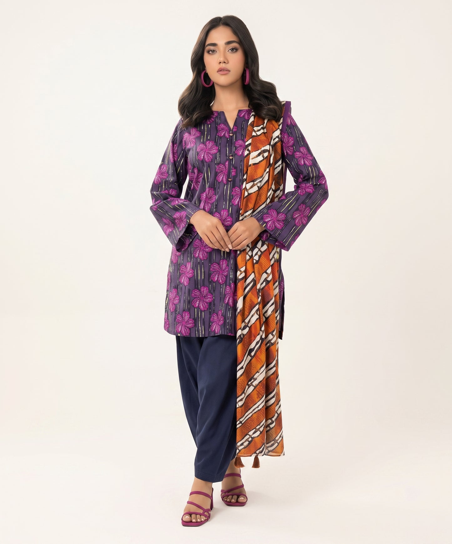Alkaram Studio Digital Printed Lawn 3PC