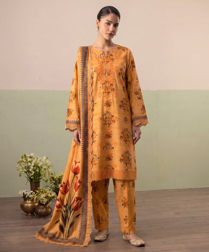 So Kamal Printed & Emb Khaddar 3PC