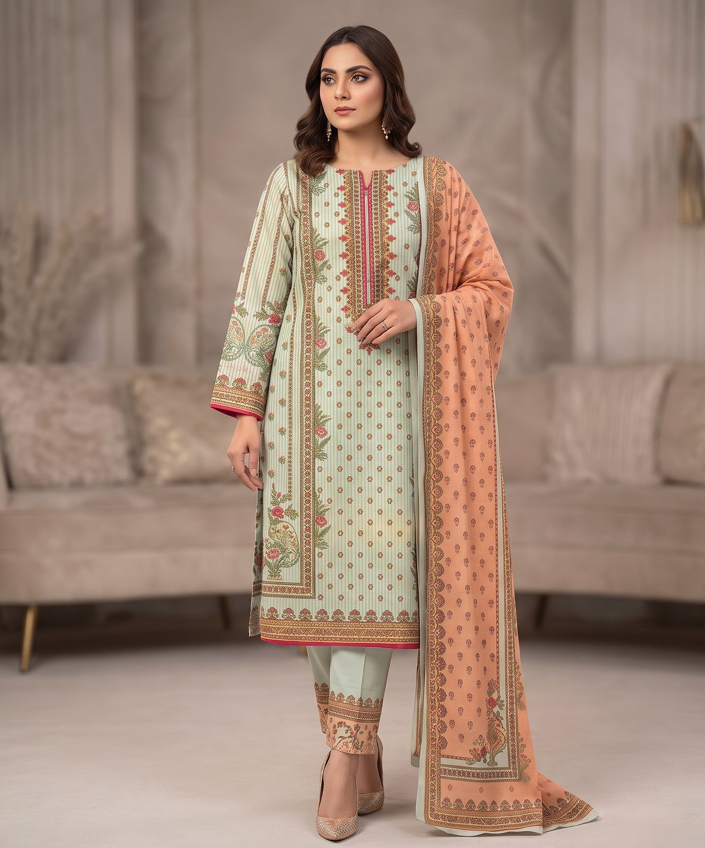 Bareeza Summer Digital Printed Lawn 3PC