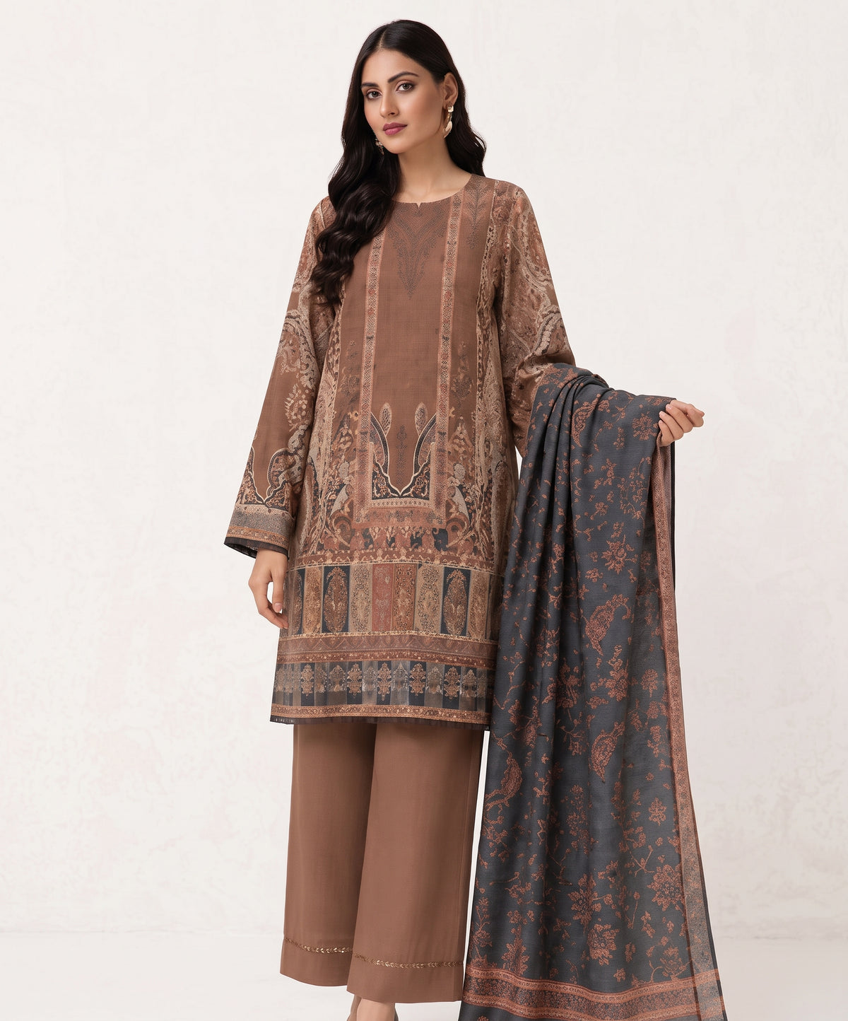 Bonanza Satrangi Digital Printed Karandi 3PC