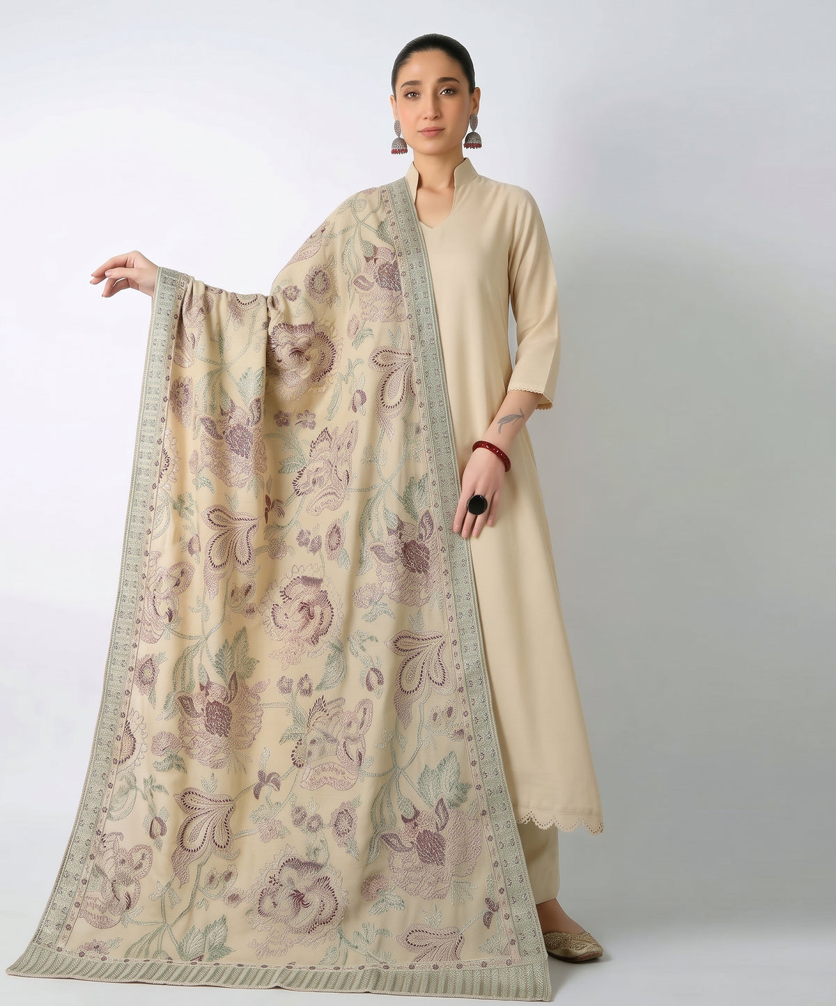 Bareeze Embroidered Dhanak 3PC