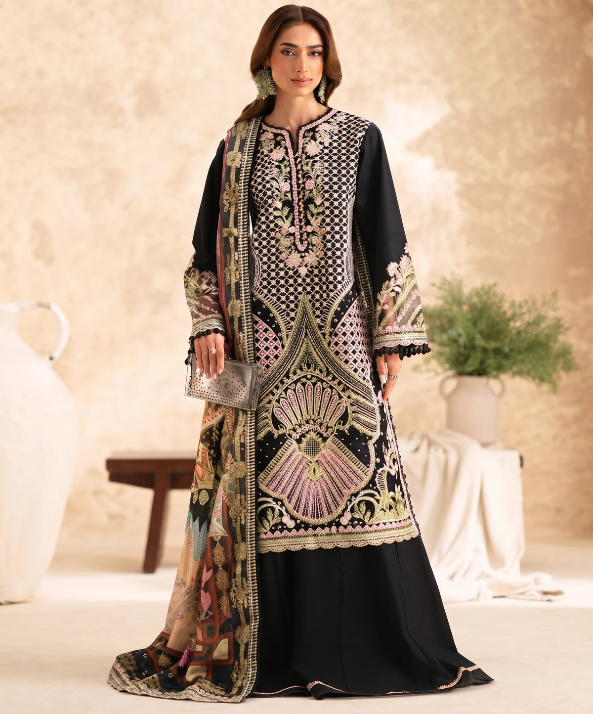 Mariyam n Maria B Emb Dhanak 3PC