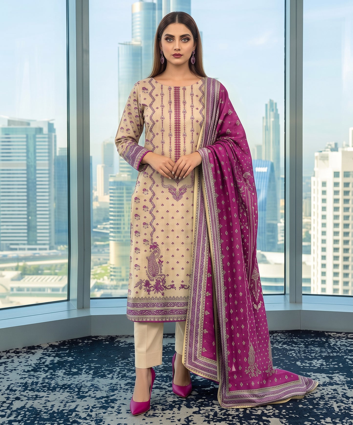 Bareeza Summer Digital Printed Lawn 3PC