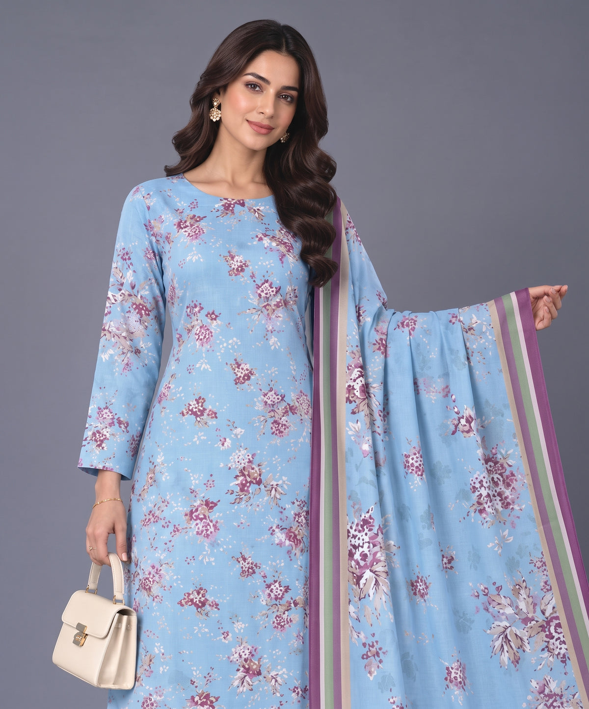 Bareeze Digital Printed Khaddar 3PC