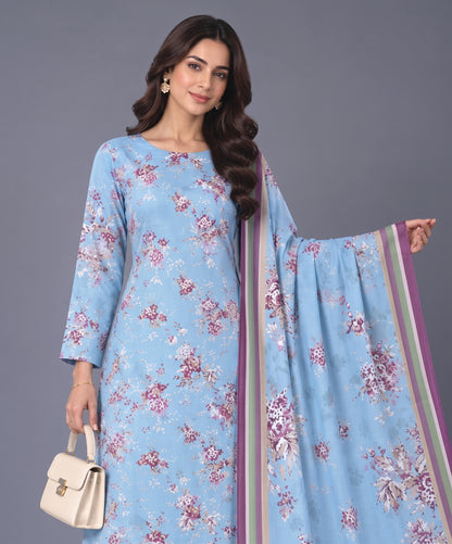 Bareeze Digital Printed Khaddar 3PC