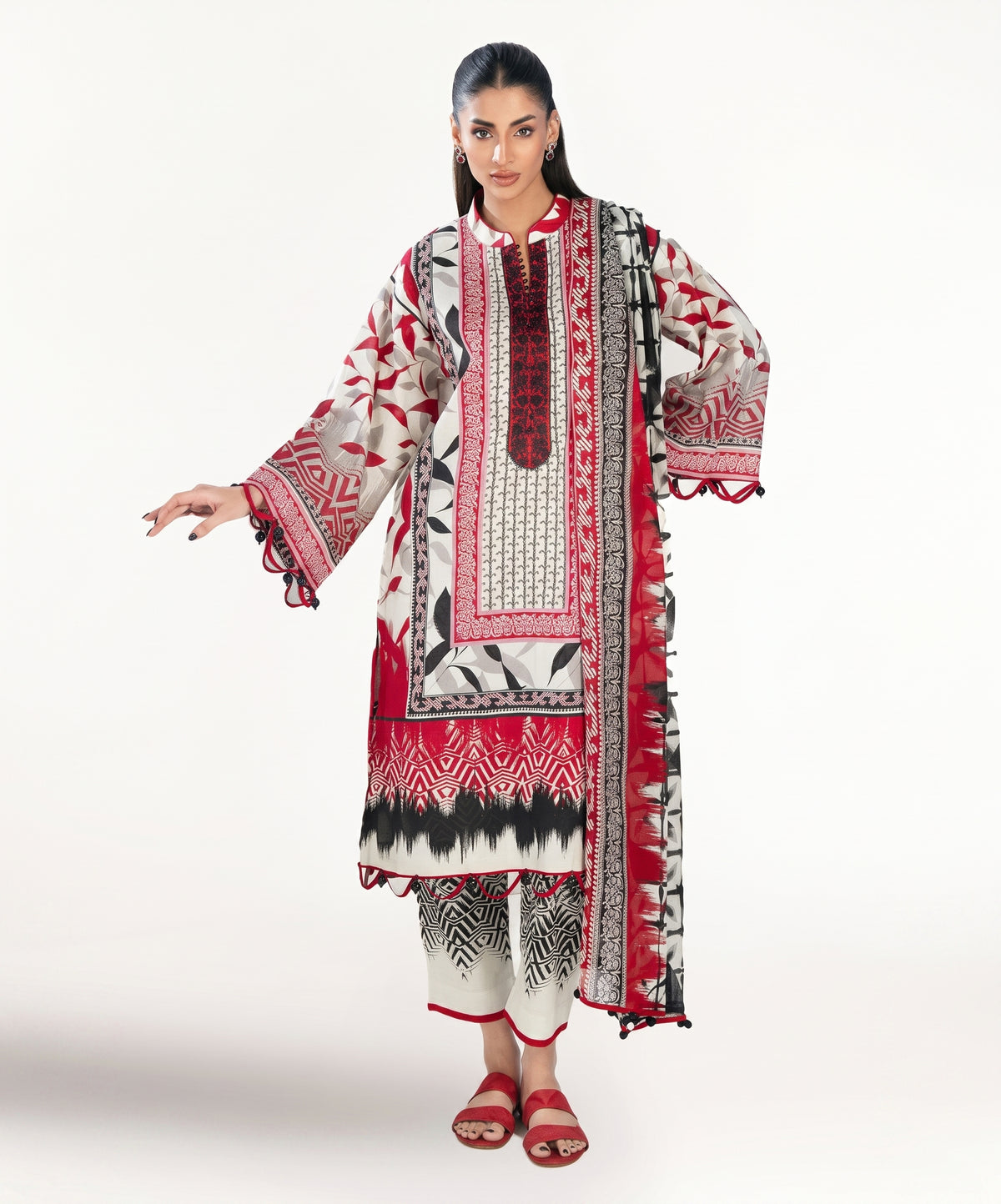 Gul Ahmed Digital Printed Lawn 3PC