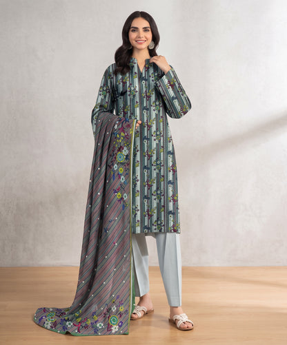 Gul Ahmed Digital Printed Fancy Linen 3PC