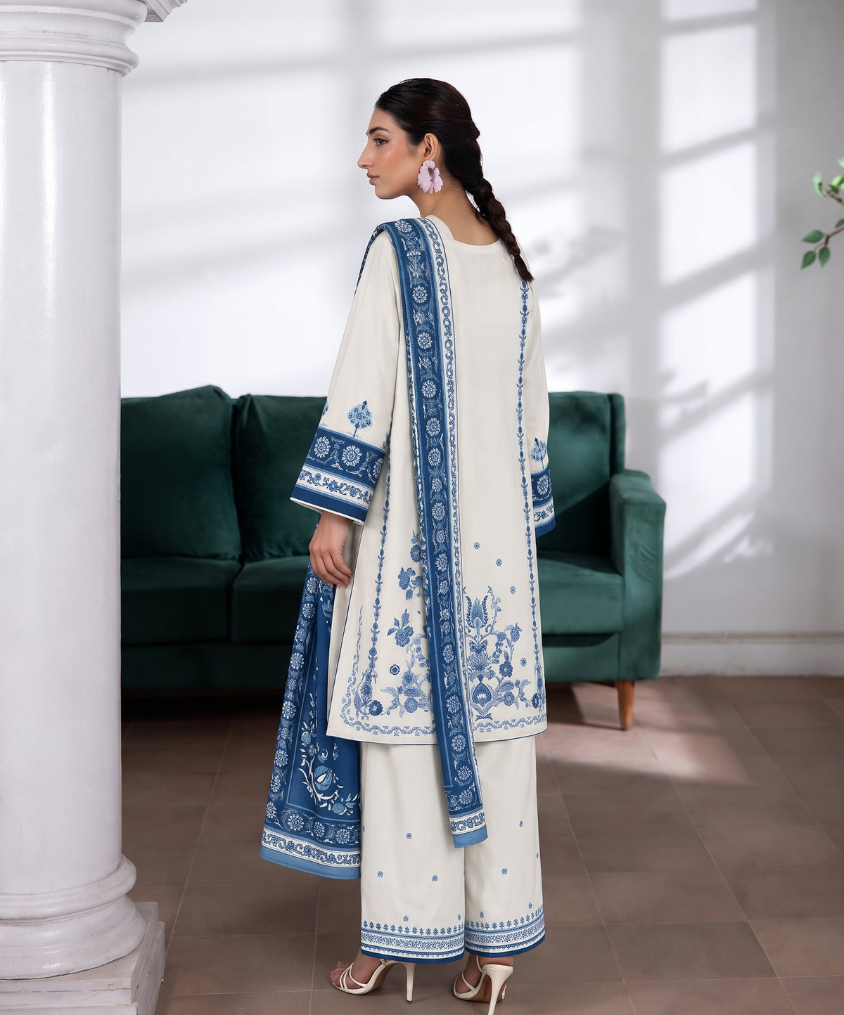 Aenna By Shanaya Digital Printed Corduroy Khaddar 3PC