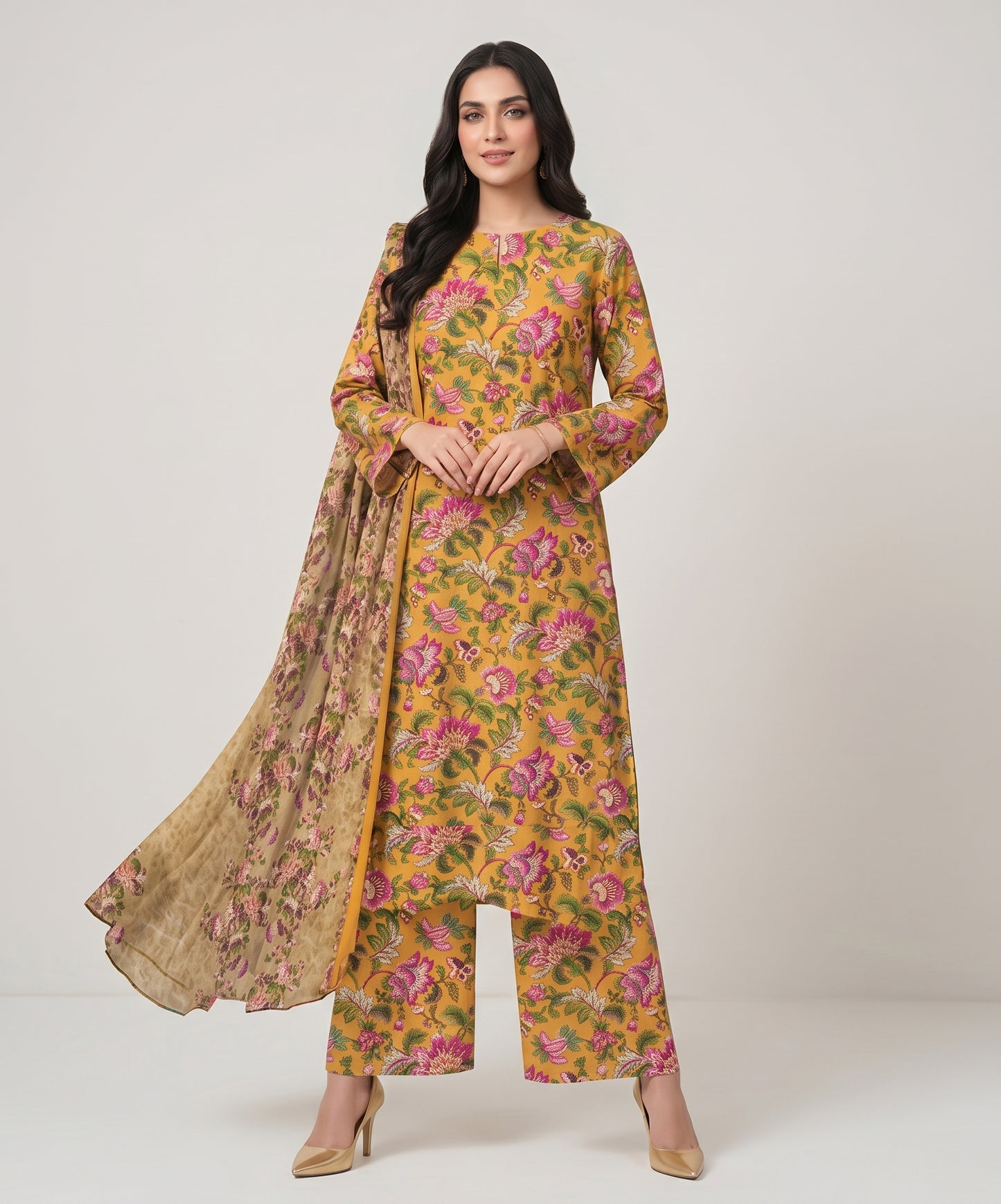 Bareeze Summer Digital Printed Lawn 3PC