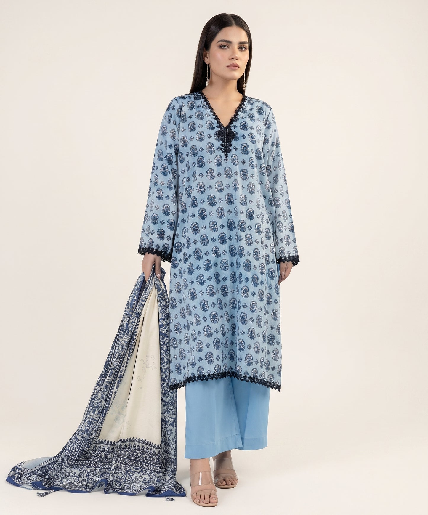 Khaadi Digital Printed Lawn 3PC