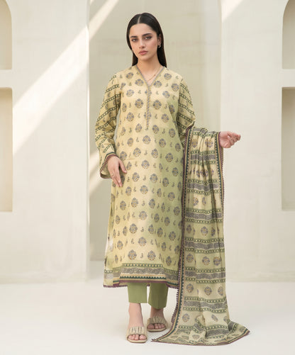 Zellbury Digital Printed Fancy Linen 3PC