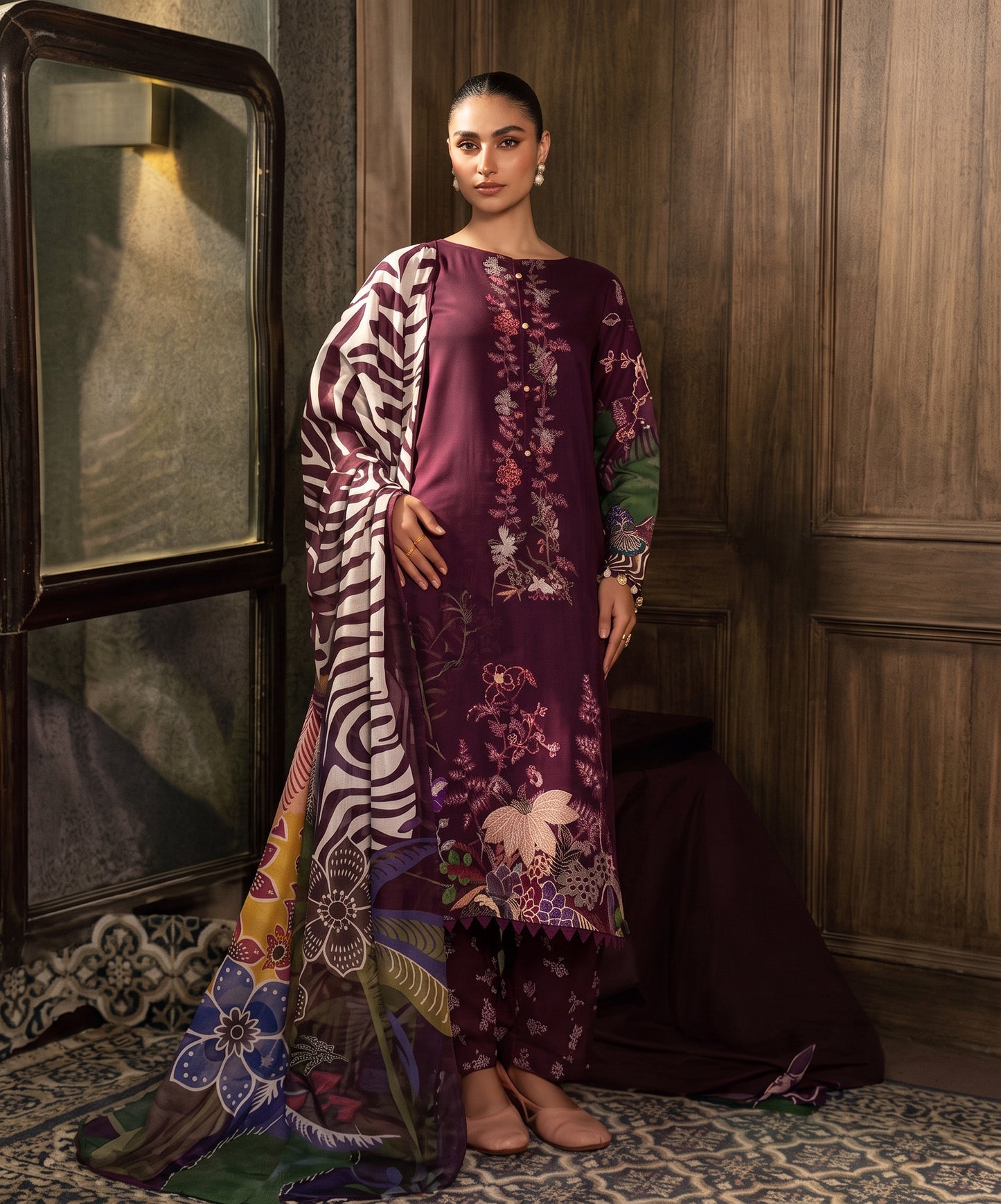 M.Prints By Maria B Digital Printed Lawn 3PC