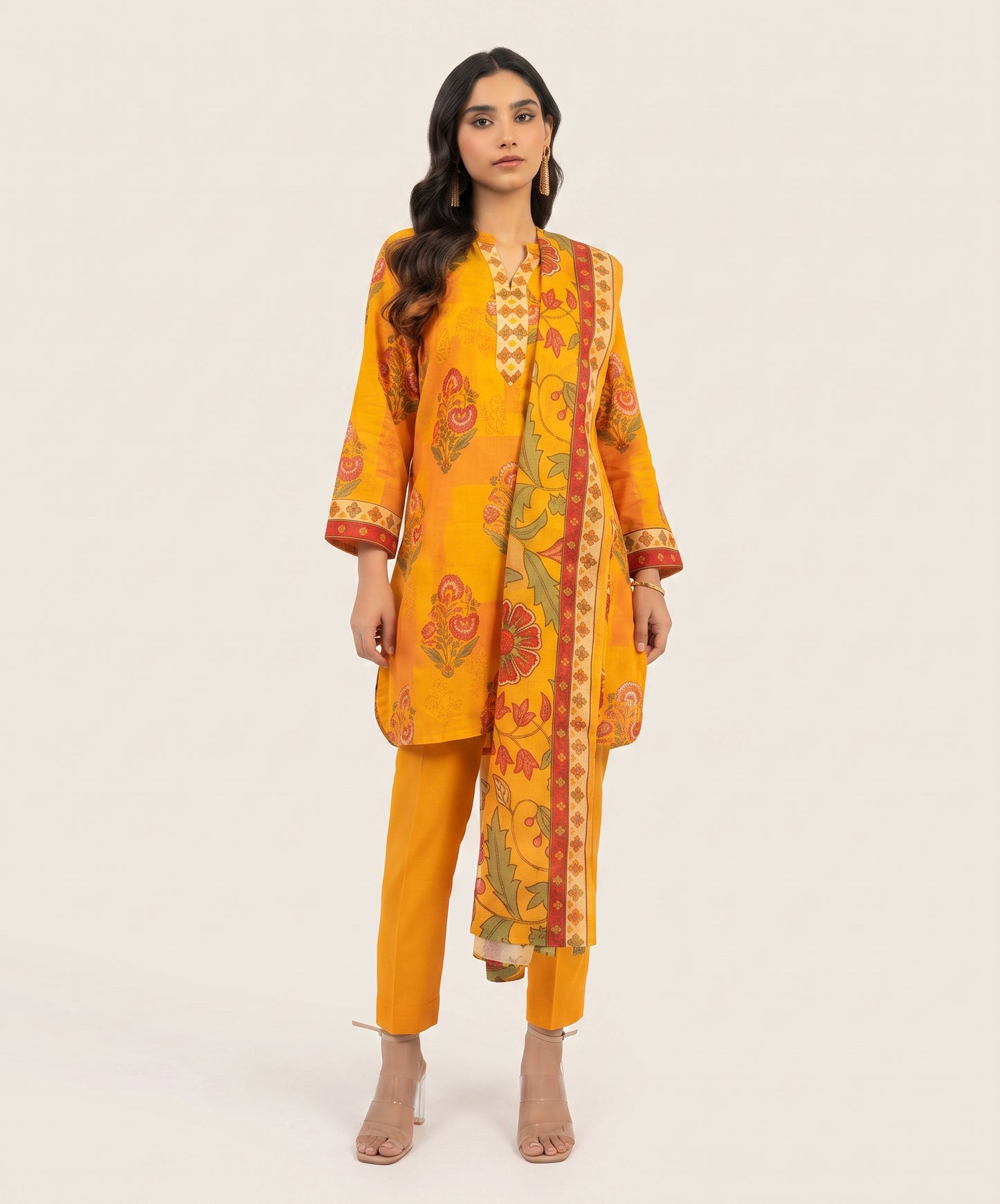 Alkaram Studio Digital Printed Lawn 3PC