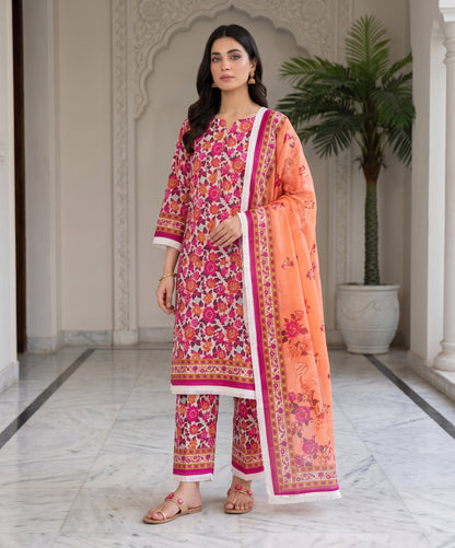 Coco Prints Summer Digital Fancy Printed Lawn 3PC
