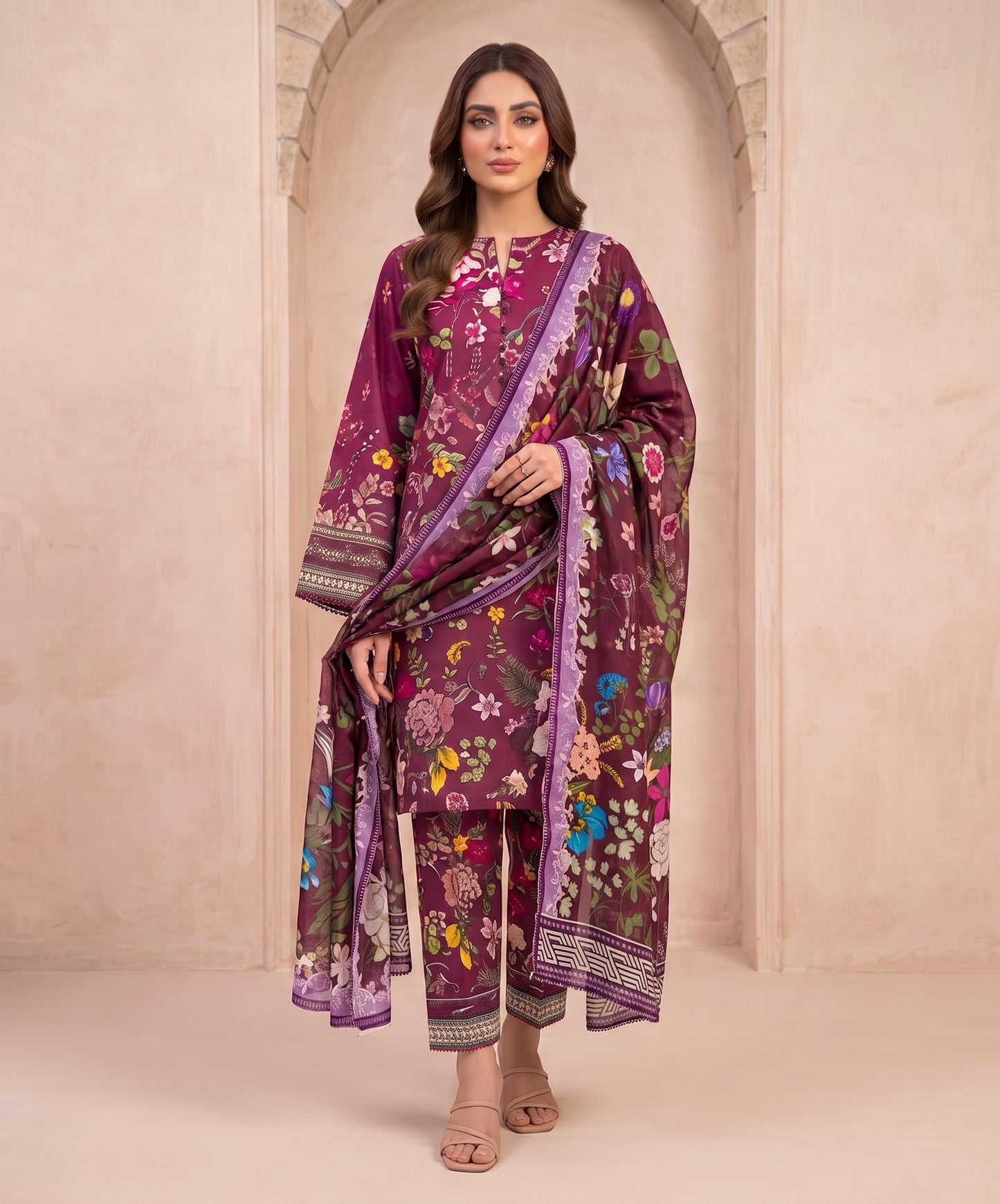 Elaf Premium Digital Printed Lawn 3PC
