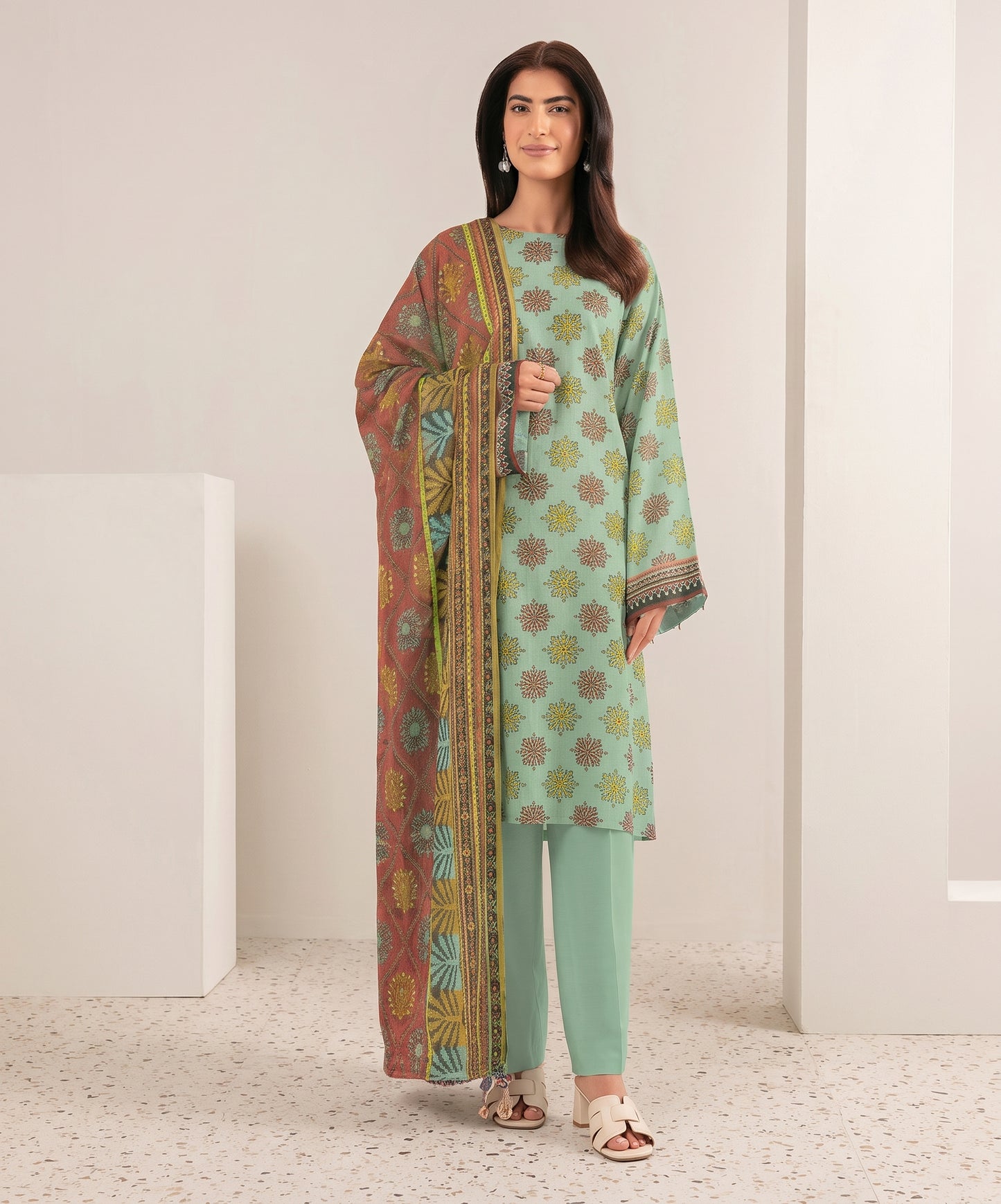 Nishat Digital Printed Linen 3PC