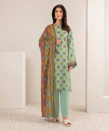 Nishat Digital Printed Linen 3PC