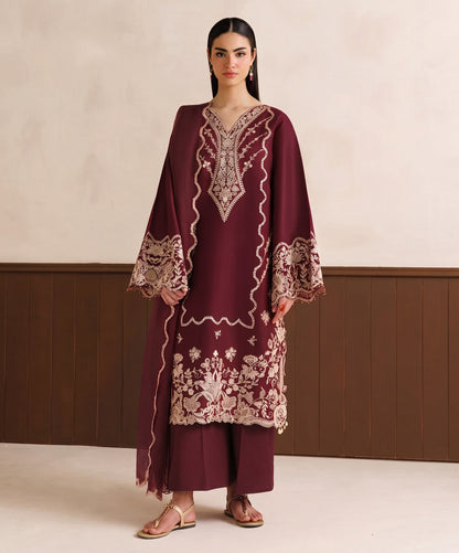 Baroque Emb Dhanak 3PC