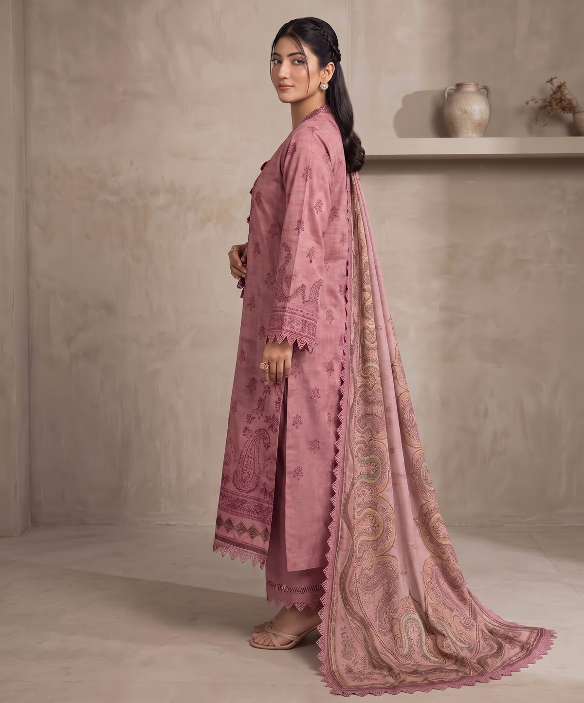 Mausummery Digital Printed Linen 3PC