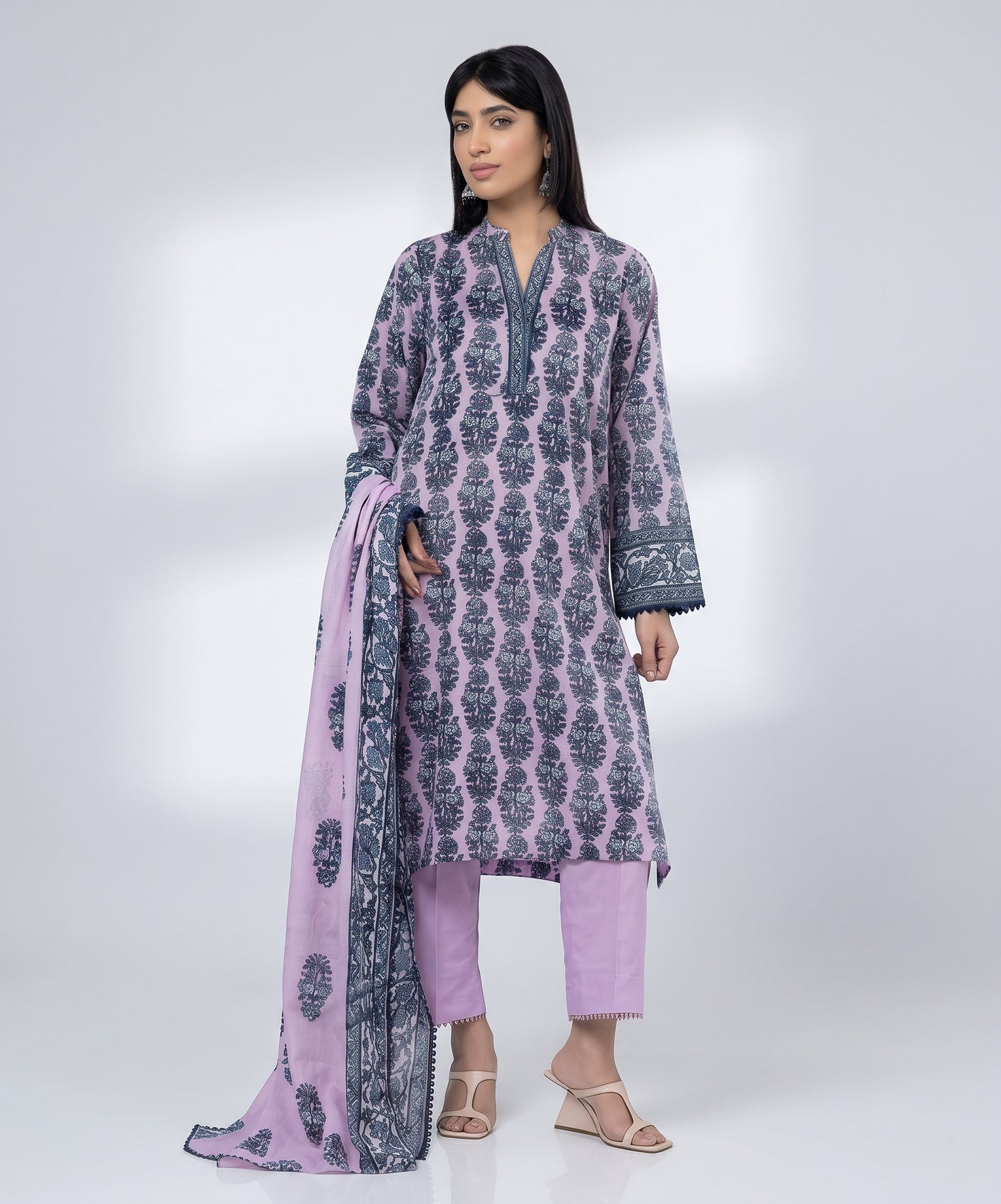 Khaadi Digital Printed Lawn 3PC