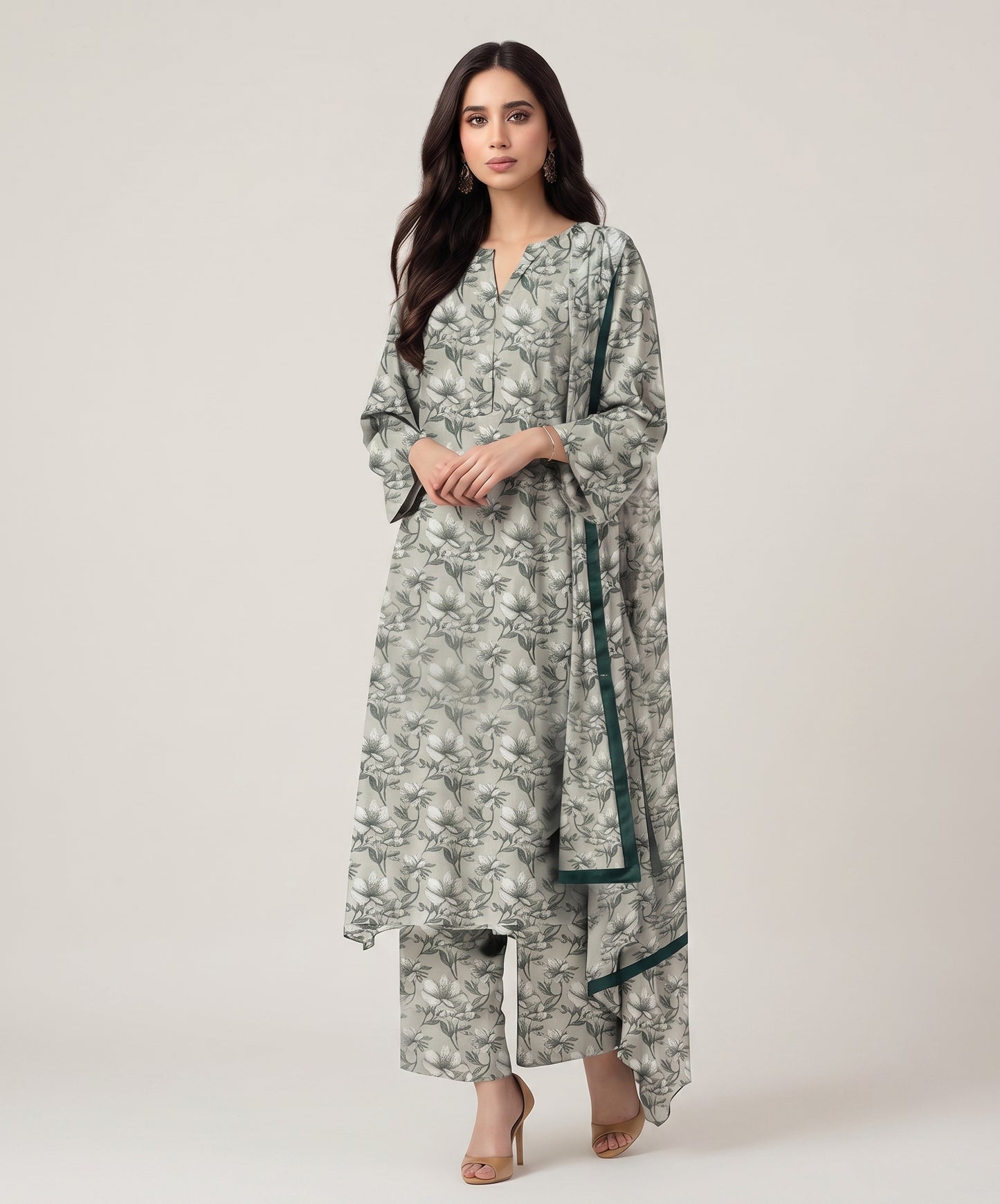 Bareeze Summer Digital Printed Lawn 3PC