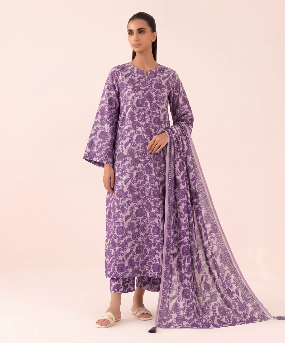 Sapphire Digital Printed Linen 3PC