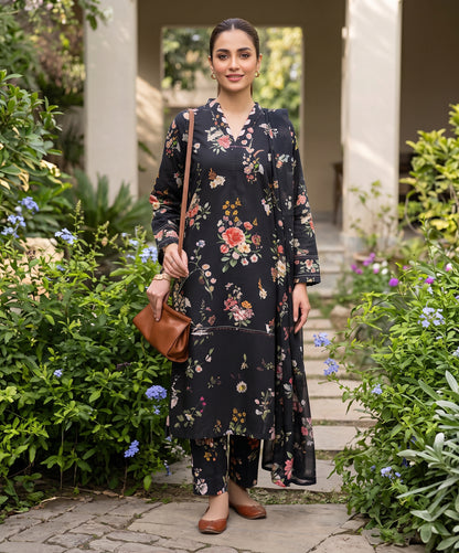 Elaf Premium Digital Printed Lawn 3PC