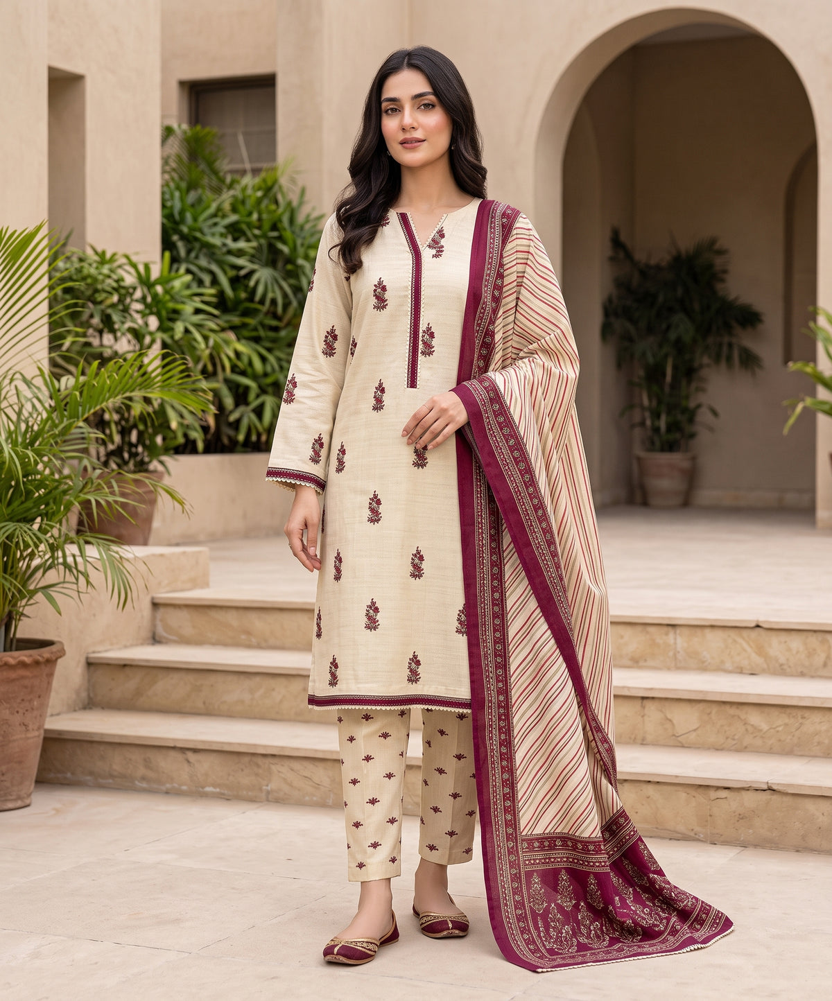 Narmin By Narkins Digital Printed Khaddar 3PC