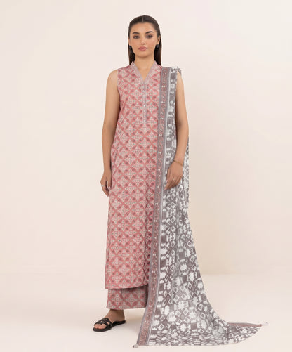 Sapphire Digital Printed Linen 3PC